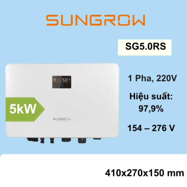 Inverter hòa lưới 5kw 1 pha SG5.0RS