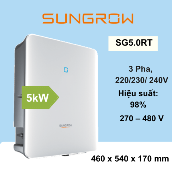 Inverter hòa lưới 5kw 3 pha SG5.0RT