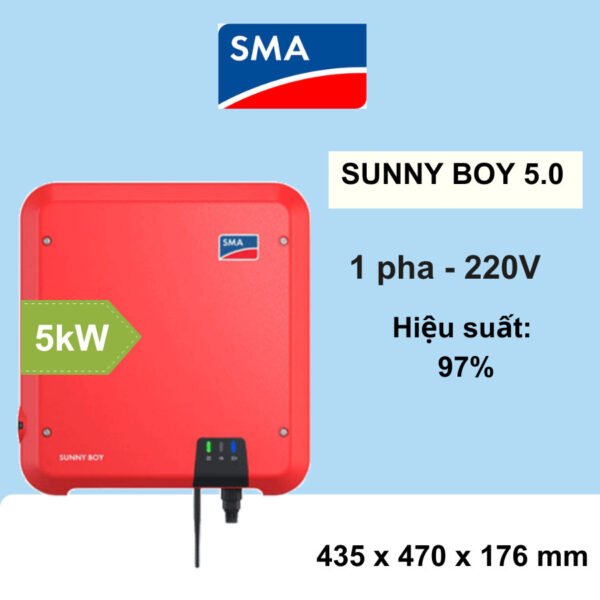 Inverter hòa lưới SMA Sunny Boy 5KW 1 pha 220V SB5.0-1 AV-40