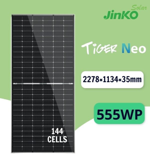 Tấm pin năng lượng mặt trời Jinko 555W | Pin Jinko Tiger Neo 555W
